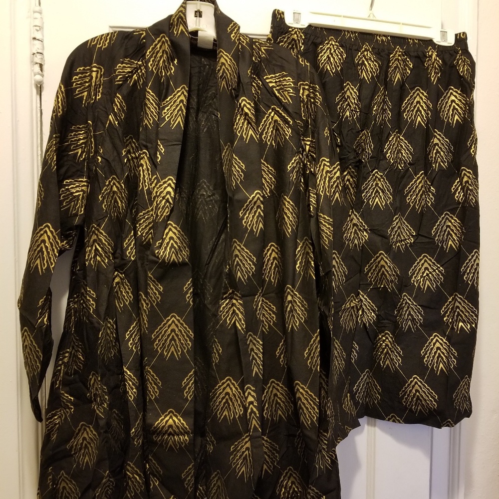 Open jacket w/matching skirt